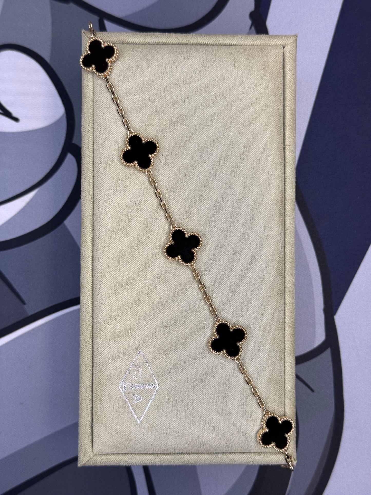 9kt Van Cleef & Arpels Alhambra inspired Bracelet