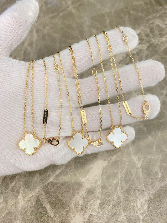9kt Van Cleef & Arpels Alhambra inspired Necklace